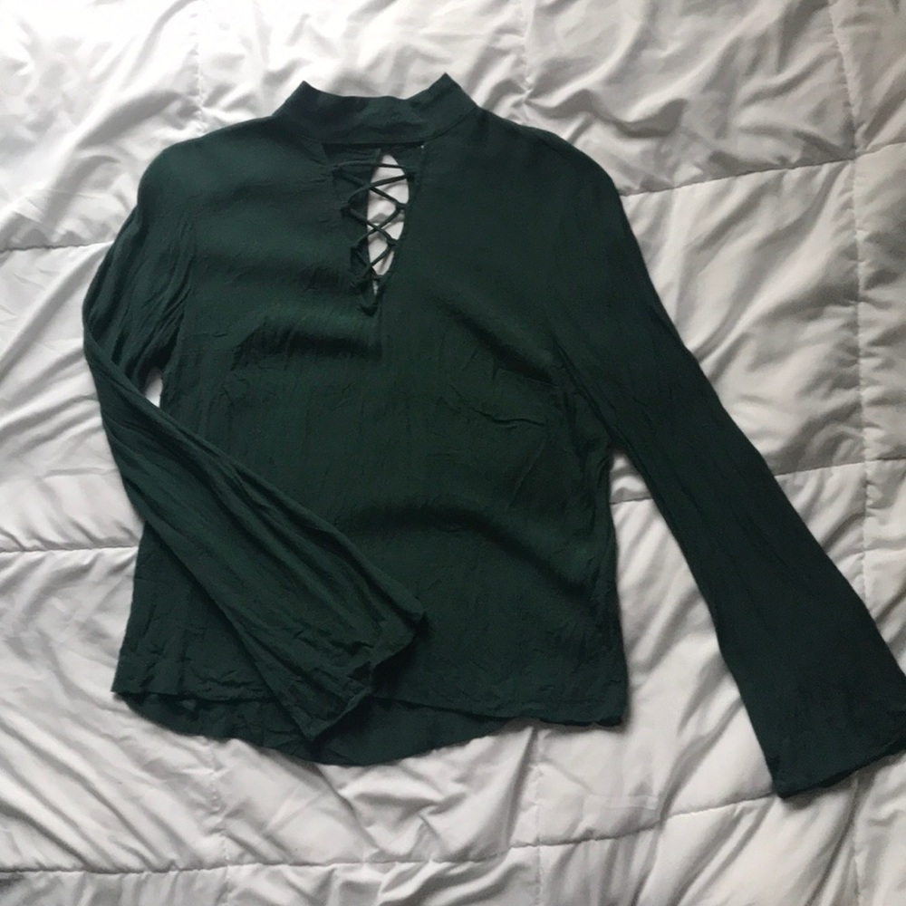 Green long sleeve shirt